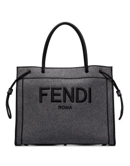 Fendi logo-embroidered tote bag