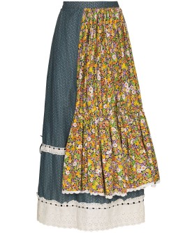 tiered prairie maxi skirt
