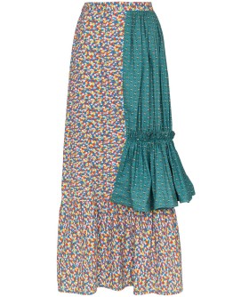 tiered patchwork prairie skirt 
