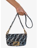 Baguette monogram-print shoulder bag