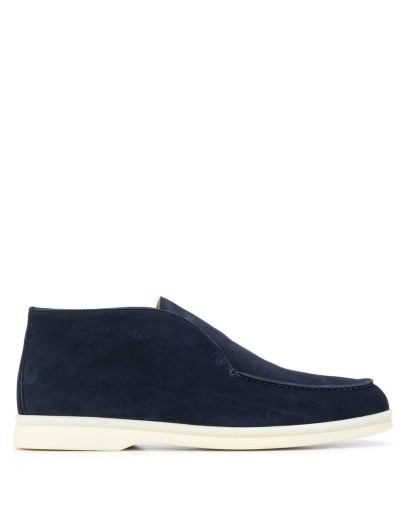 stitched flat loafers