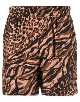 graphic print shorts