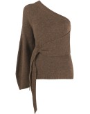 one-sleeve knitted top