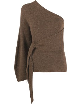 one-sleeve knitted top