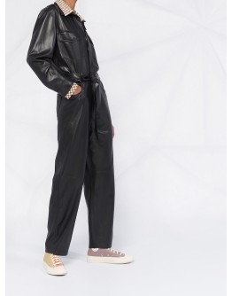 Ashton vegan leather jumpsuit