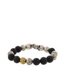lava skull bead bracelet