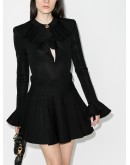 ruffle trim bodysuit