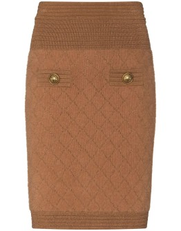 stretch-knit mini skirt