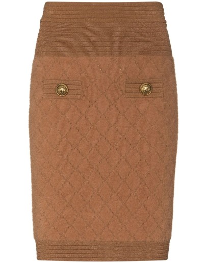 stretch-knit mini skirt