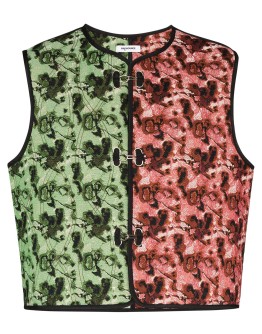 panelled embroidered waistcoat