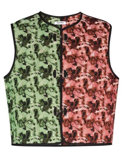 panelled embroidered waistcoat