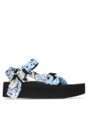 blue and yellow Trekky mix bandana sandals