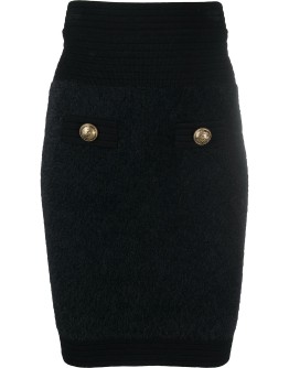 stretch-knit mini skirt