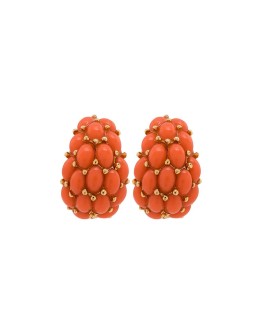 beaded clip earrings