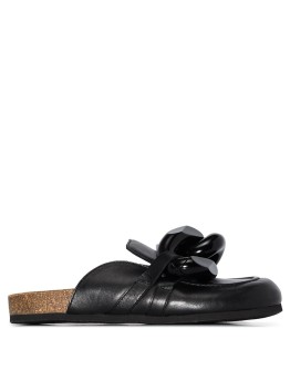 chain-toe slip-on mules