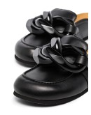chain-toe slip-on mules