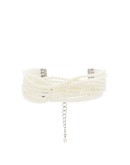multi strand pearl choker necklace