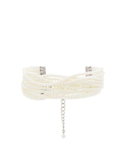 multi strand pearl choker necklace