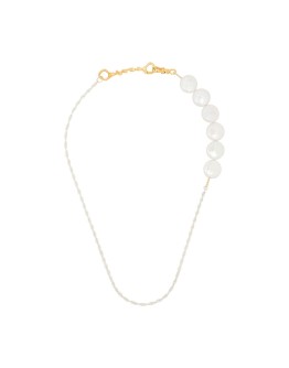gold-plated pearl necklace