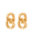 24kt gold-plated The Fractured Link earrings