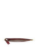 striped logo clutch bag