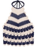 crochet-knit tank top