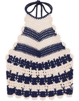 crochet-knit tank top