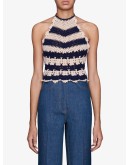 crochet-knit tank top