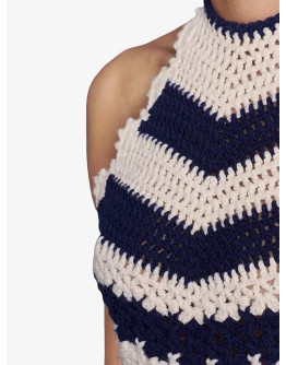 crochet-knit tank top