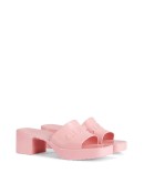 logo embossed sandals