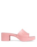 logo embossed sandals