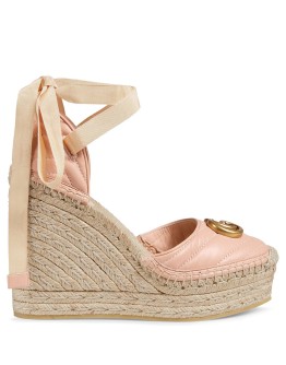  matelassé platform espadrilles