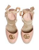  matelassé platform espadrilles