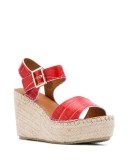 Kape croc-effect espadrilles