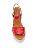 Kape croc-effect espadrilles