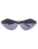 angular cat-eye frame sungalsses