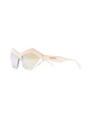angular cat-eye frame sunglasses