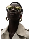 angular cat-eye frame sunglasses