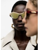 angular cat-eye frame sunglasses