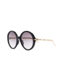 oversized-frame gradient-lens sunglasses