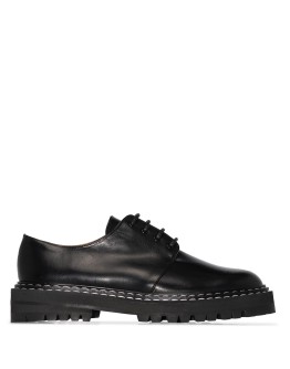 Maglie contrast-stitch Derby shoes