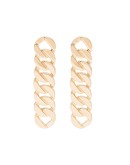 gold-plated grand chain earrings