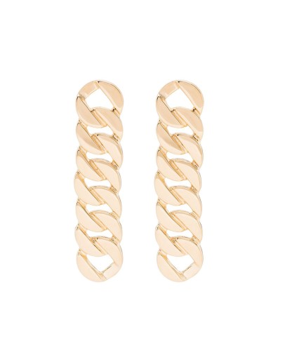 gold-plated grand chain earrings