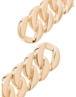 gold-plated grand chain earrings