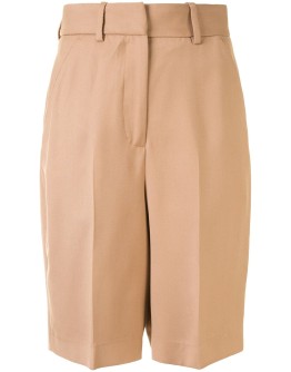 knee-length tailored shorts