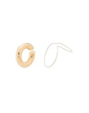 Wire sterling silver and gold-tone ear cuffs