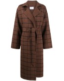 Alamo plaid print coat