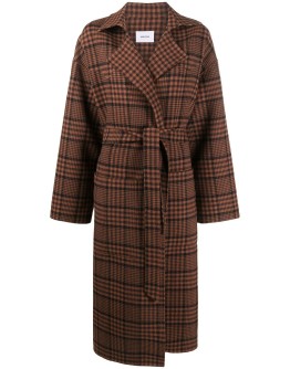 Alamo plaid print coat