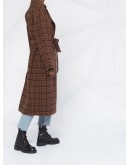 Alamo plaid print coat