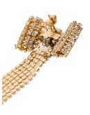 crystal bow drop earrings